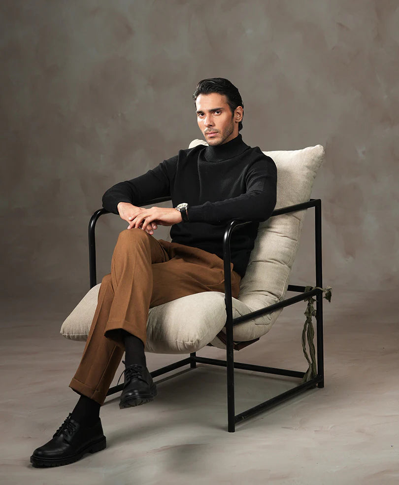 Black Turtleneck Sweater