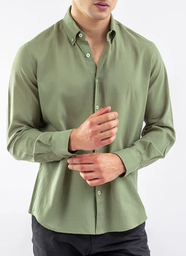 Green Light Weight Button Down Shirt