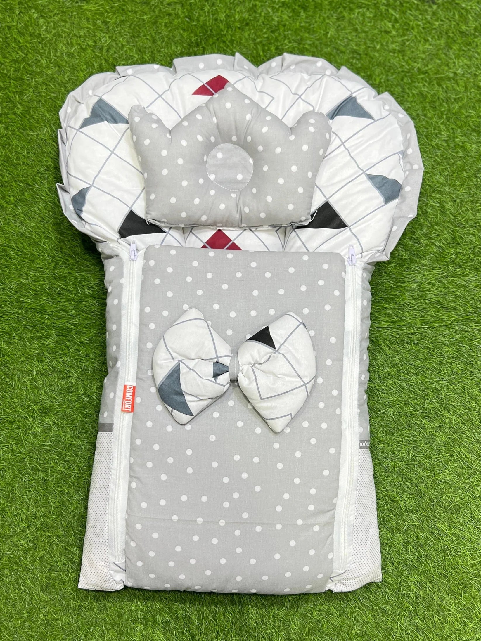 Grey Butterfly Bow Baby Carry Nest