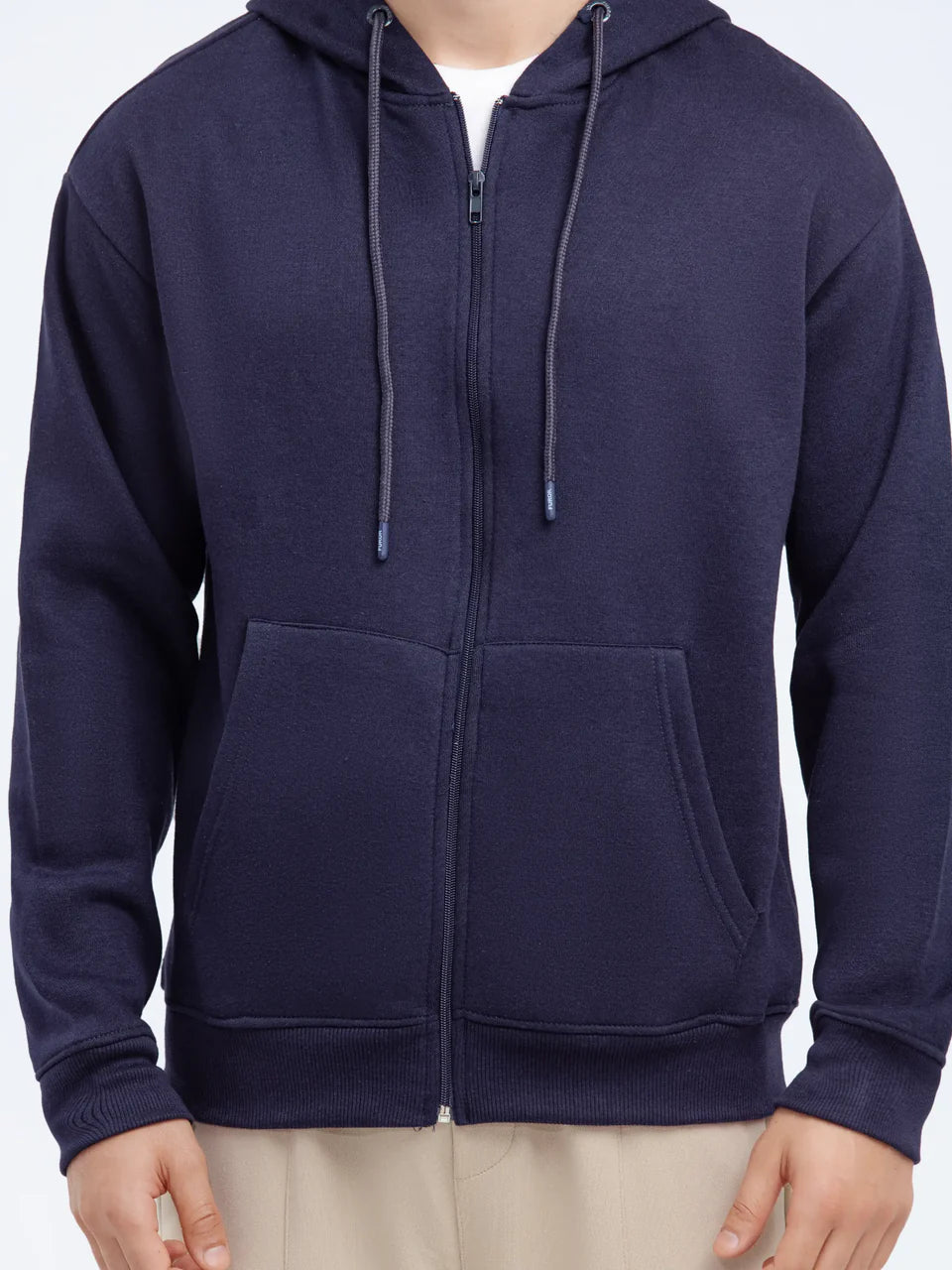 Fleece Zipper Hoodie – Full Zip with Front & Back Print