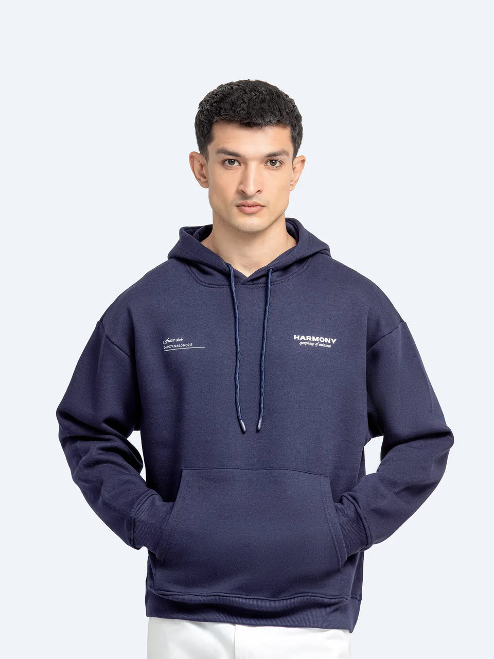 Bold Printed Pullover Hoodie – Fleece with Front & Back Design