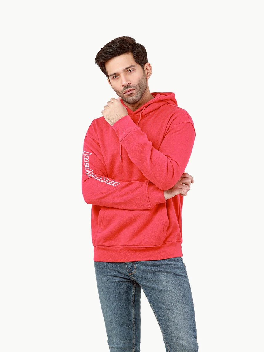 Essential Pullover Hoodie – Cozy Fleece with Front & Back Print