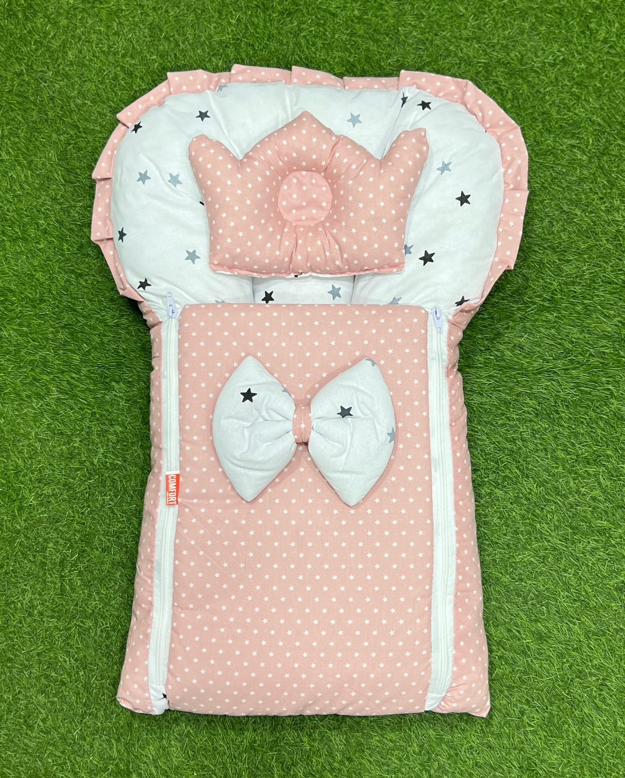 Peach Butterfly Bow Baby Carry Nest