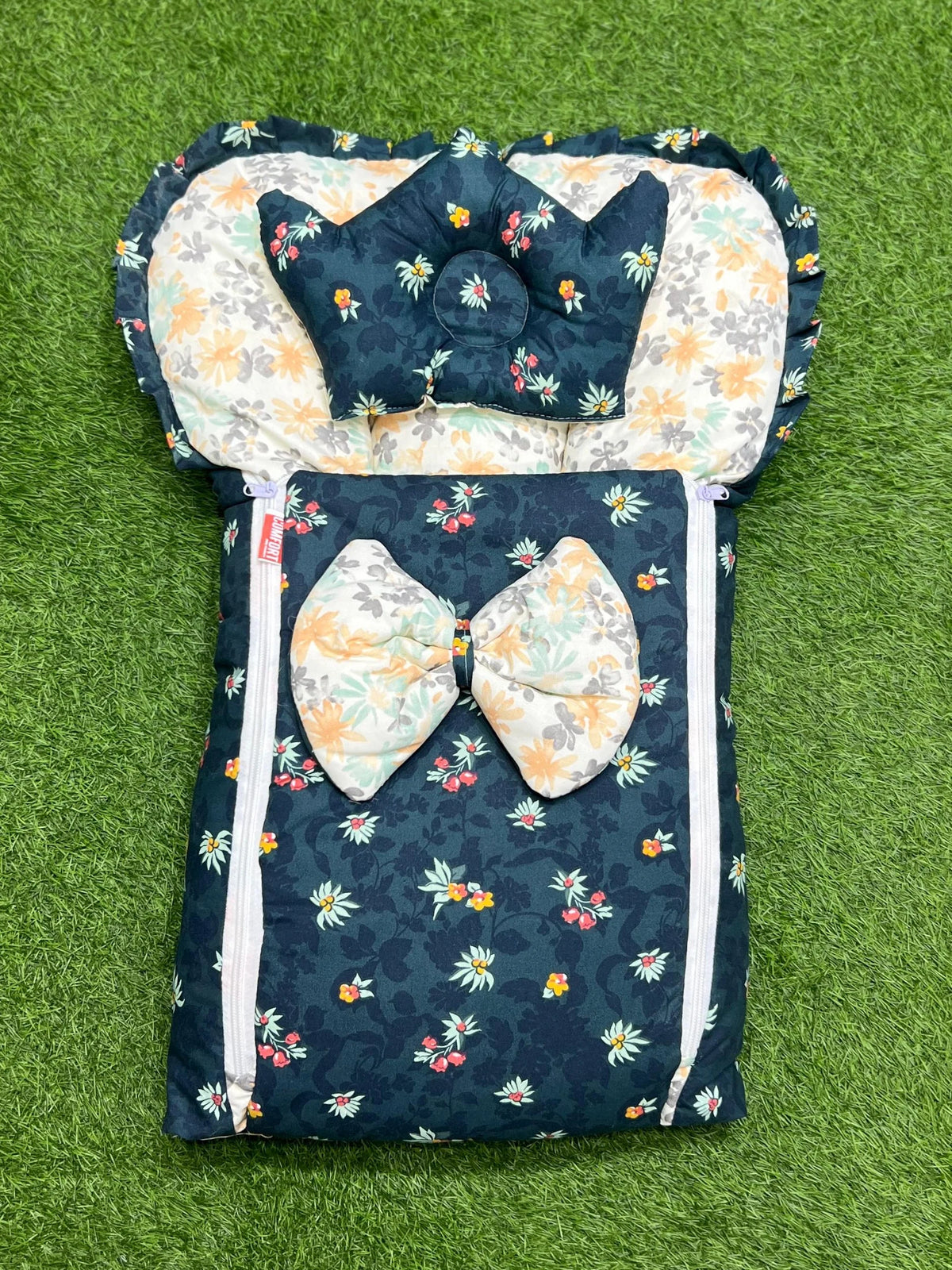 Army Green Butterfly Bow Baby Carry Nest