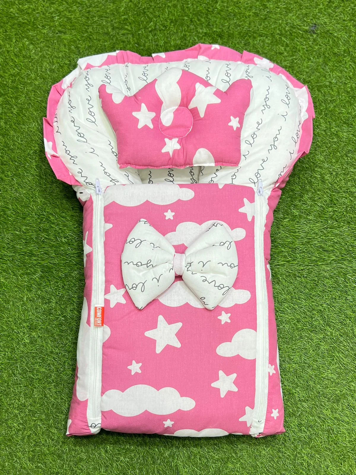 Pink Butterfly Bow Baby Carry Nest