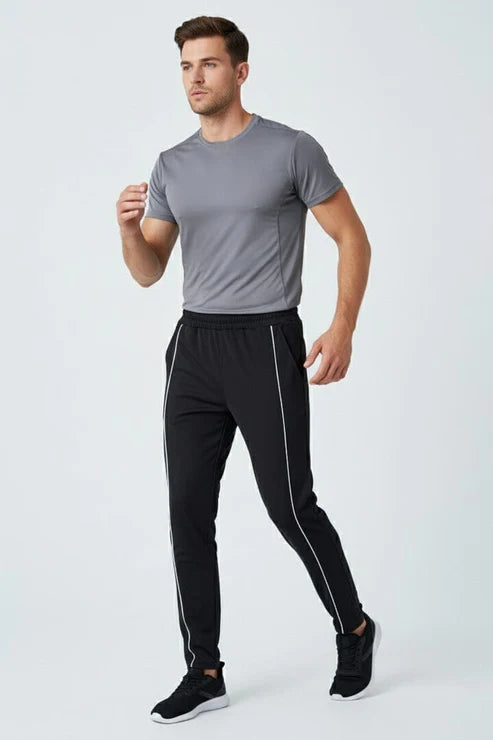 Men’s Quick-Dry Striped Active Trousers