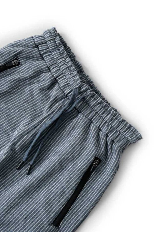 Men’s Slim-Fit Pinstripe Casual Trousers