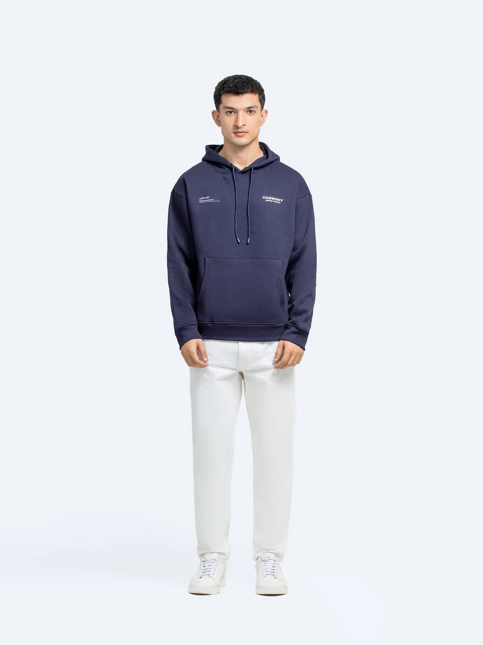 Bold Printed Pullover Hoodie – Fleece with Front & Back Design