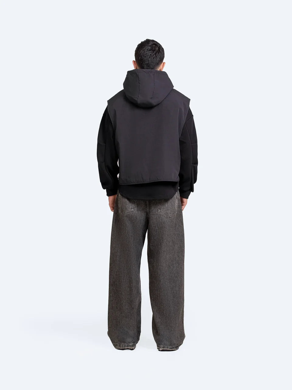 Dual Layer Pullover Hoodie – Soft Fleece with Front & Back Print