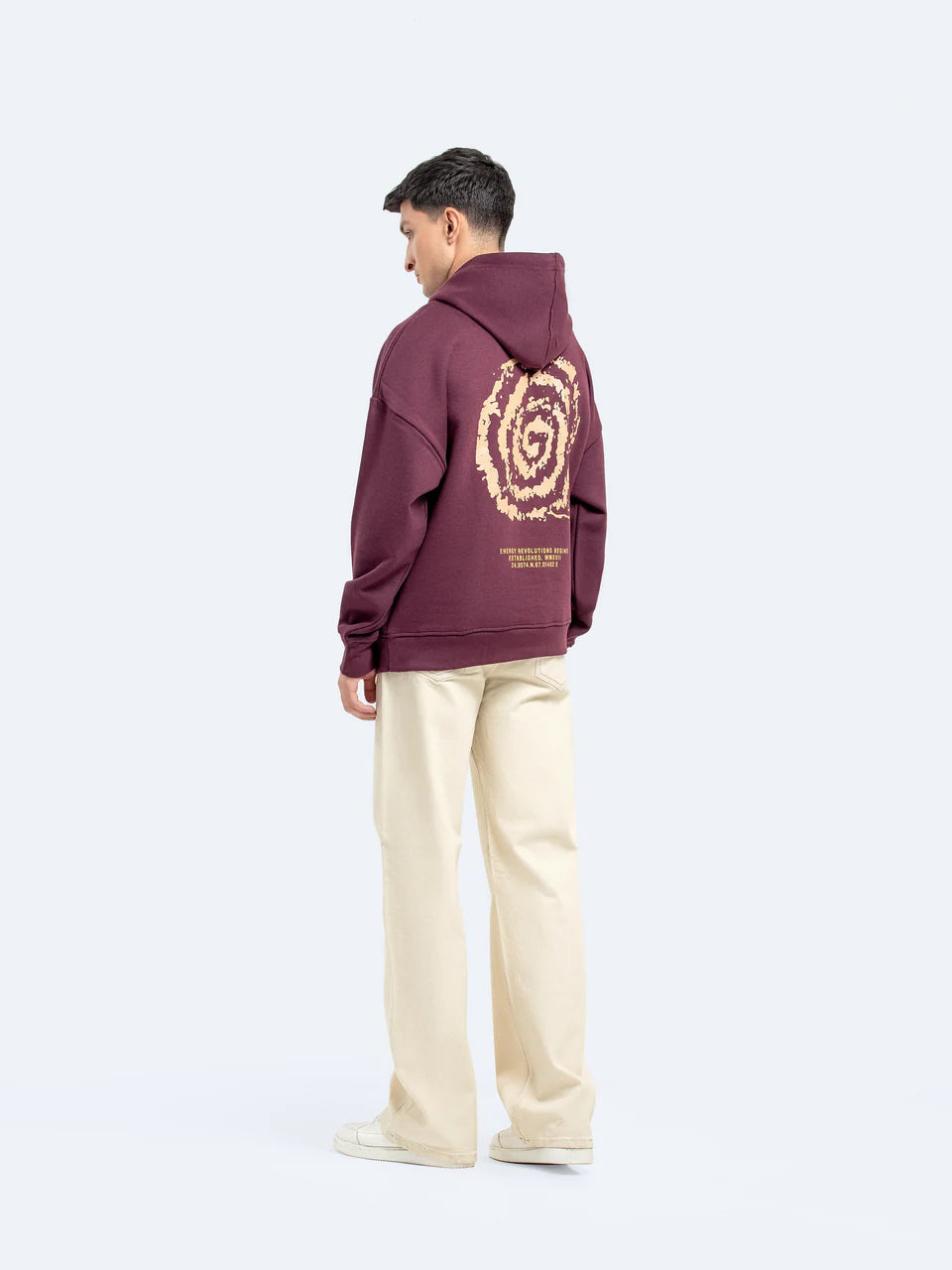 Printed Pullover Hoodie – Fleece with Bold Front & Back Design