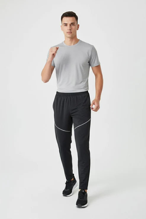 Men’s Contrast Piping Quick-Dry Active Trousers