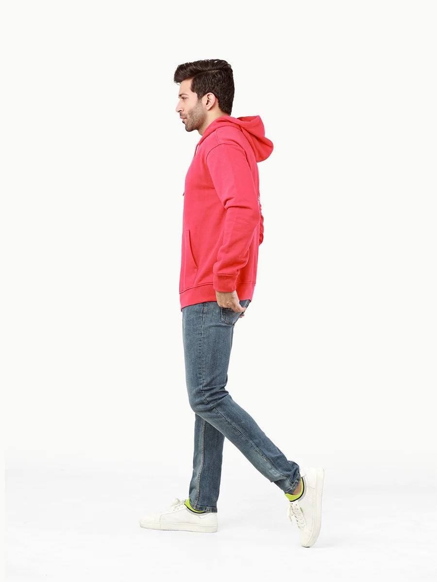 Essential Pullover Hoodie – Cozy Fleece with Front & Back Print