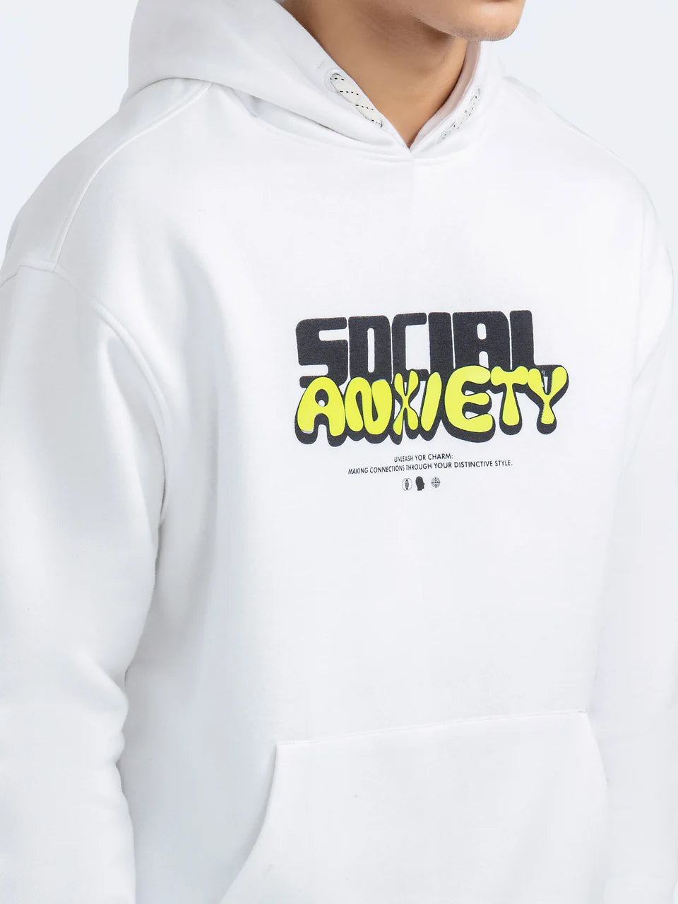 Essential Pullover Hoodie – Cozy Fleece with Front & Back Print