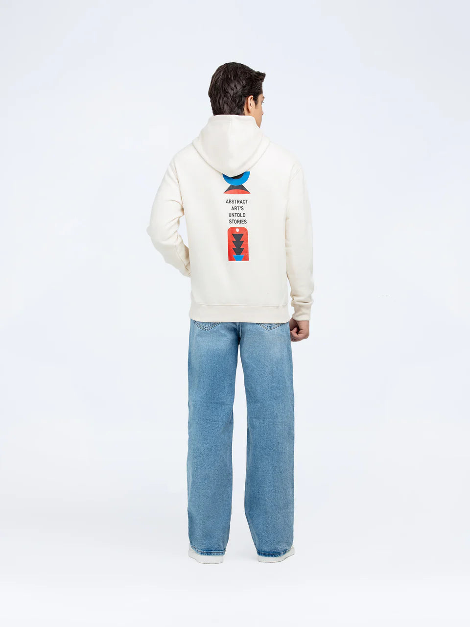 Casual Pullover Hoodie – Fleece with Front & Back Print