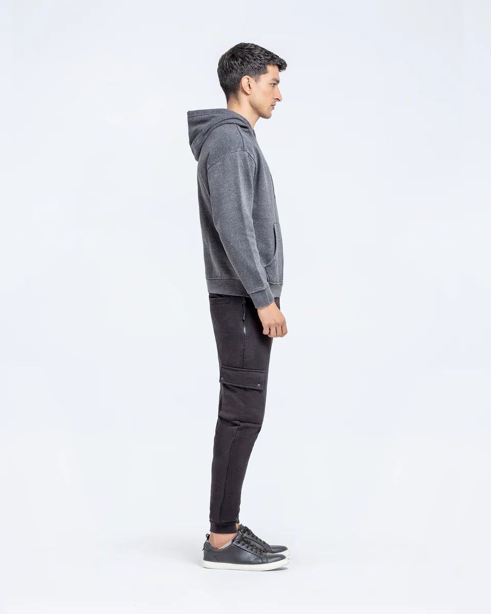 Classic Pullover Hoodie – Cozy Fleece with Front & Back Print