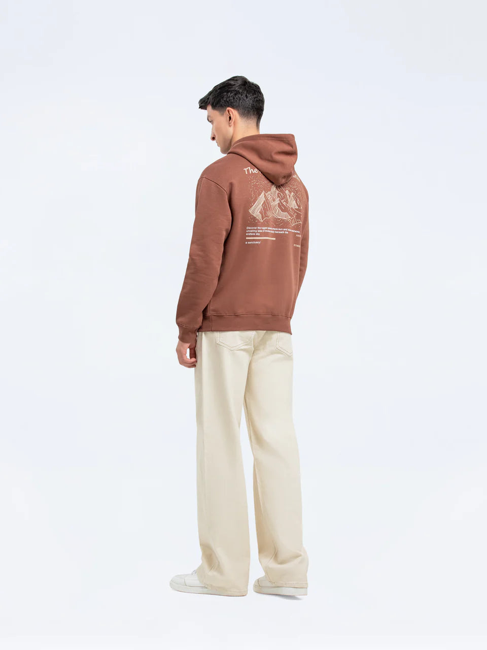 Stylish Printed Pullover Hoodie – Fleece with Front & Back Print