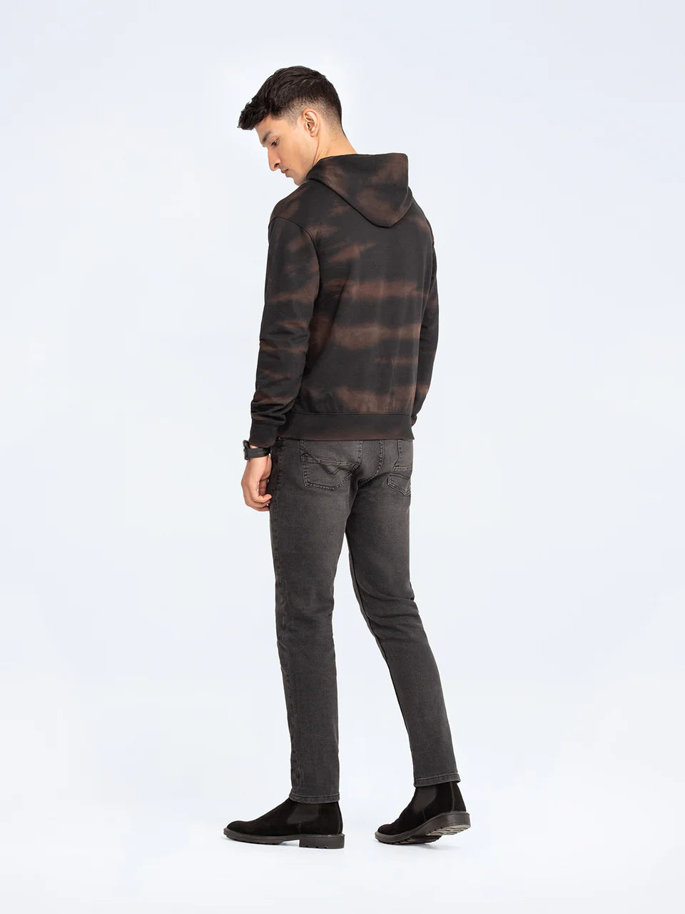 Regular Fit Pullover Hoodie – Cozy Fleece with Front & Back Print