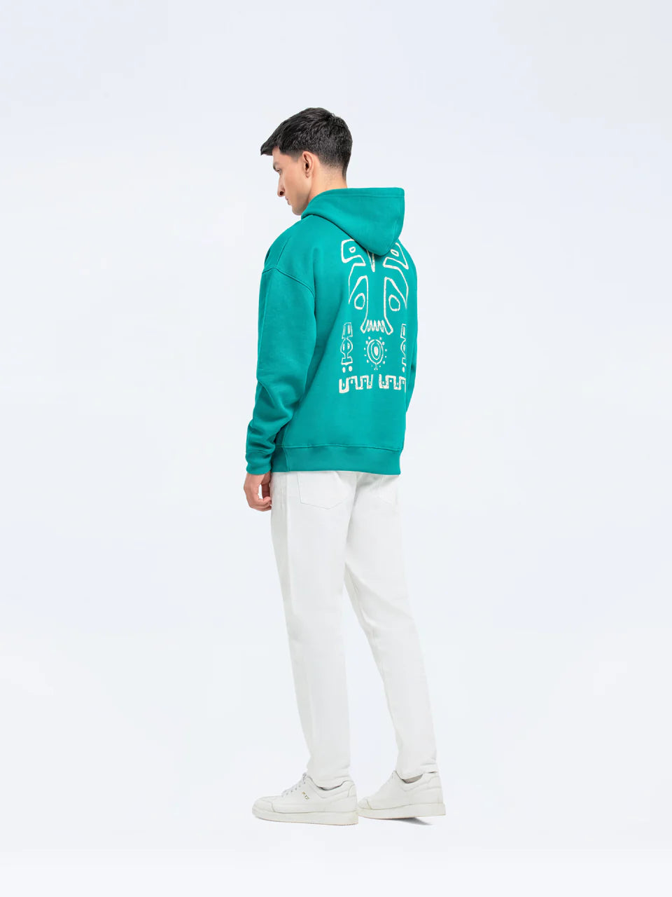Classic Printed Pullover Hoodie – Fleece with Front & Back Print