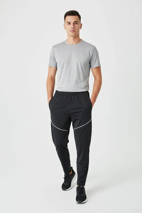 Men’s Contrast Piping Quick-Dry Active Trousers