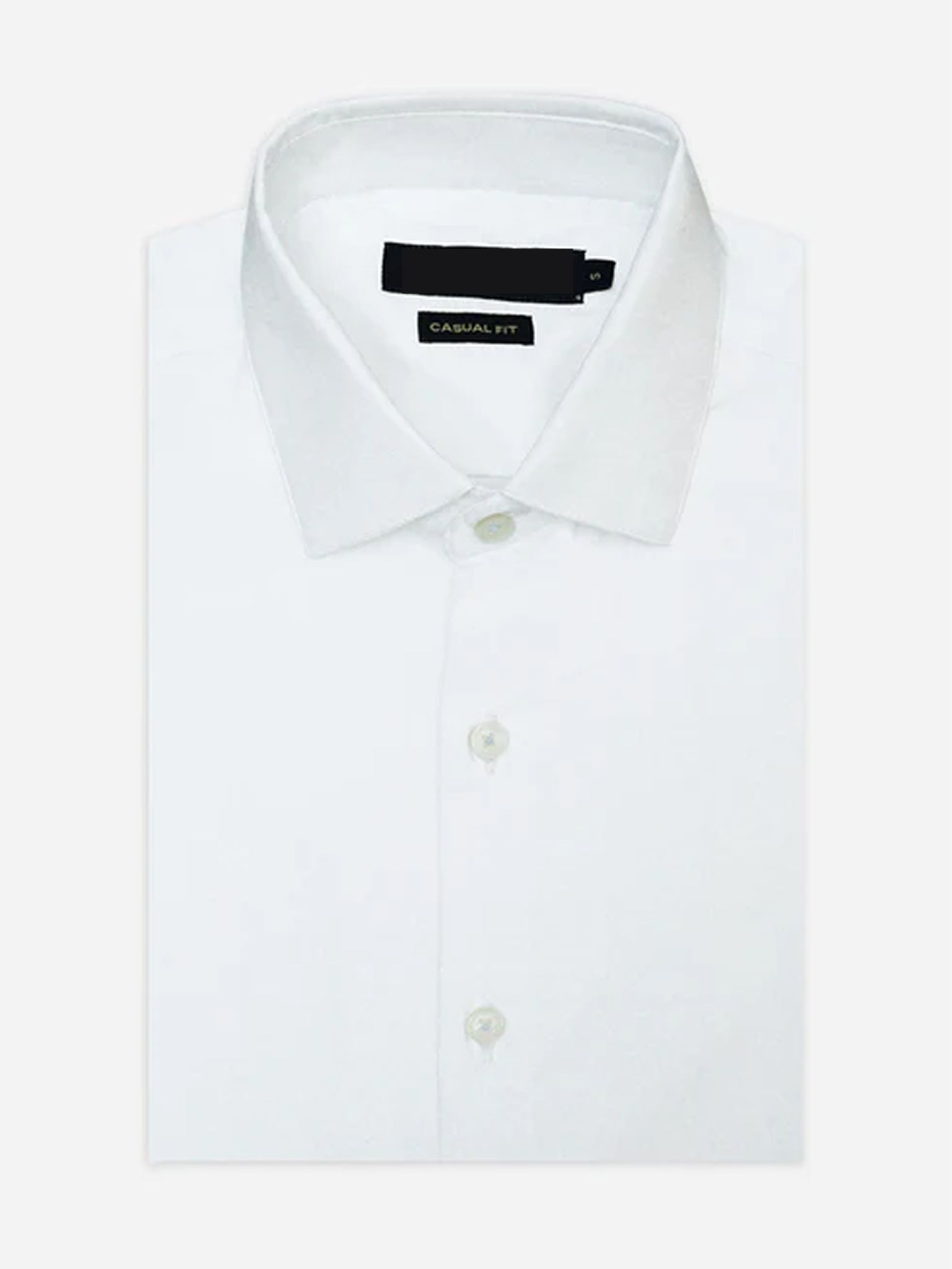 White Formal Shirt in Stretch Fabric