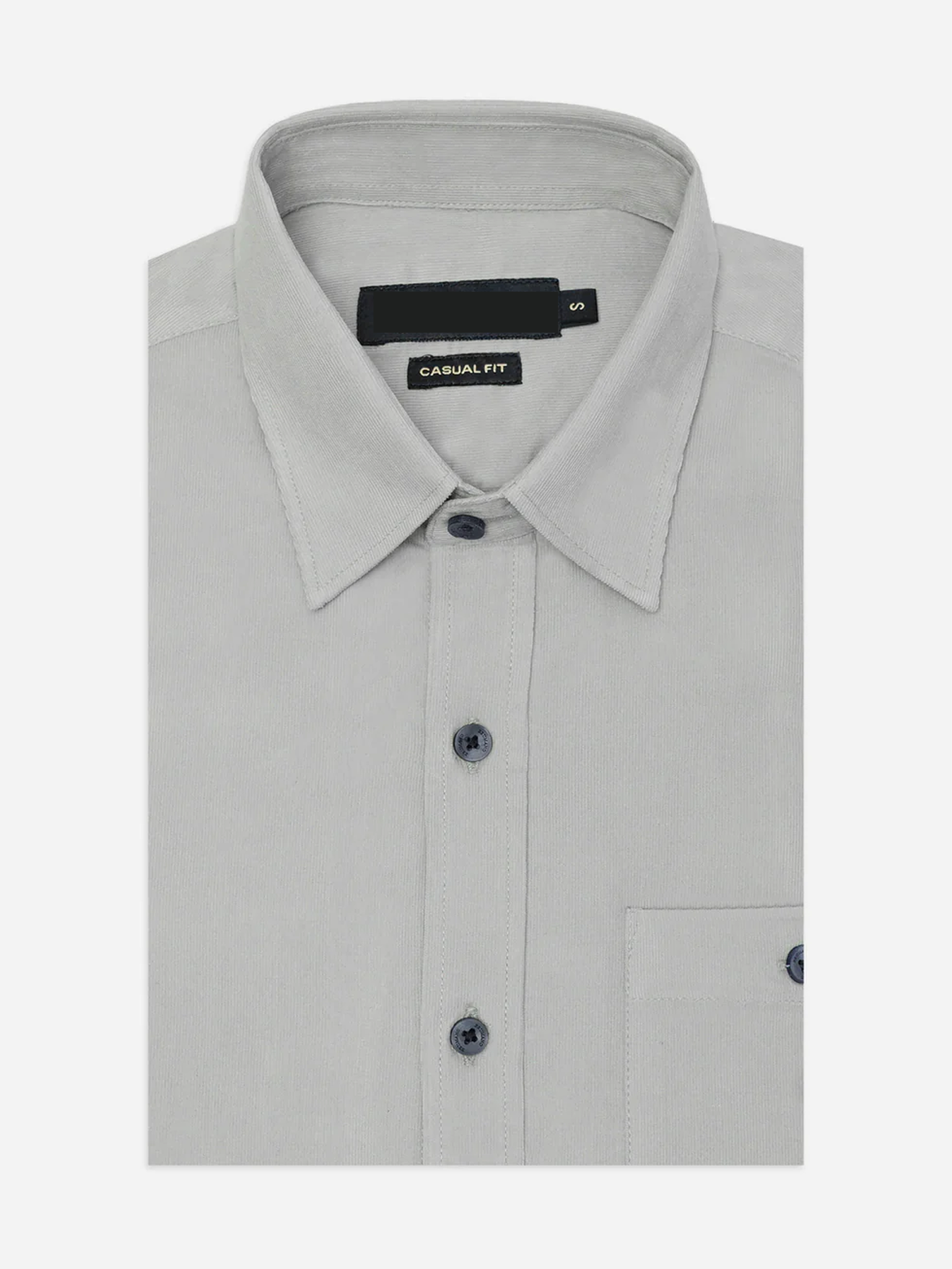 Light Grey Corduroy Shirt