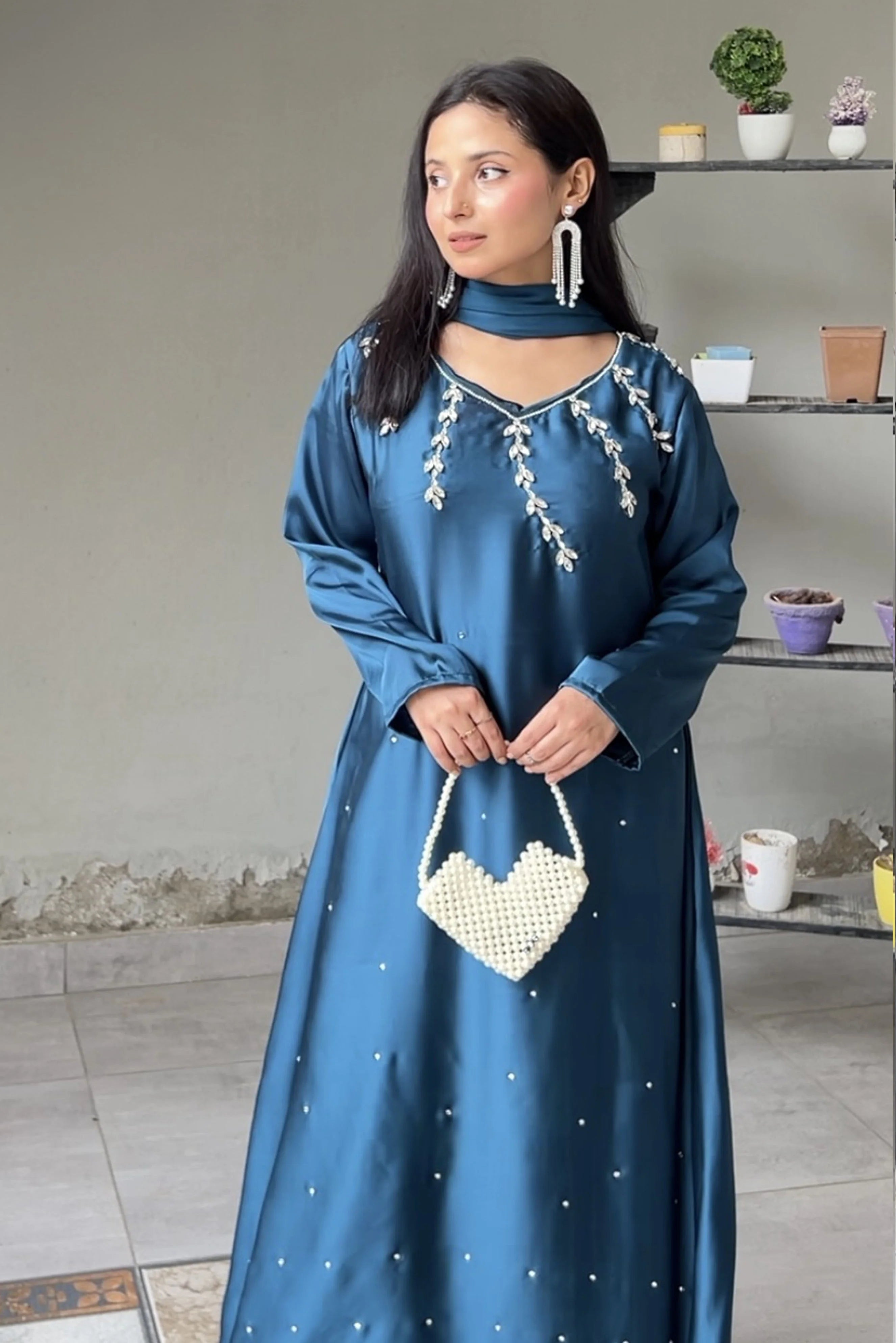 Dress with Hand Embroidery
